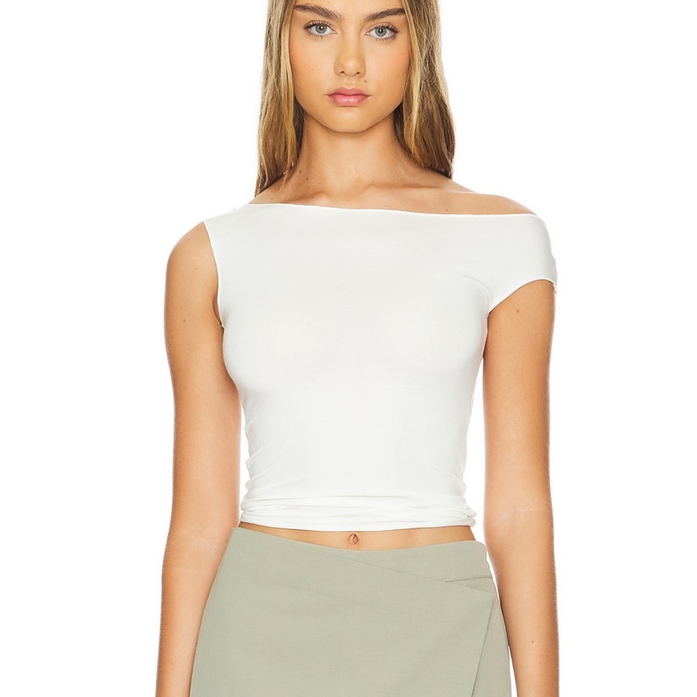 Elegant Off-Shoulder White Top